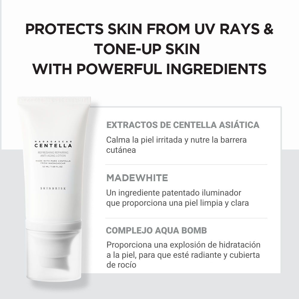 🔥SKINBRISK Loción Refrescante Reparadora Anti-Envejecimiento Centella🔥